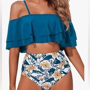 High waisted bikini set